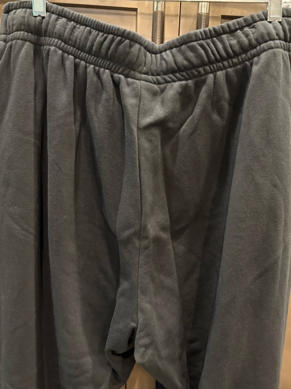 Nike Black Open Hem Sweatpants, 1X - Picture 8 of 9